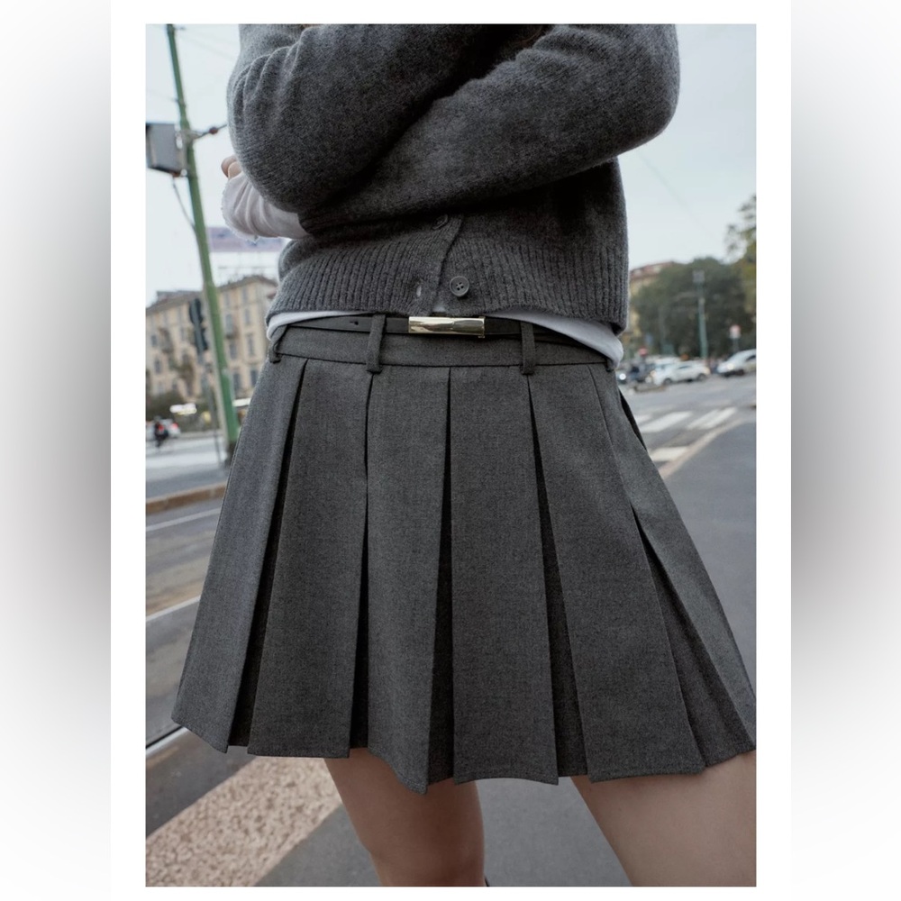 Zara pleated skort